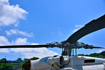 【神奈川】横須賀　海上自衛隊ヘリコプターのプロペラ
