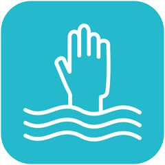 Fototapeta premium Drowning Icon