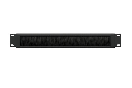 Server rack 1u brush panel for cable management