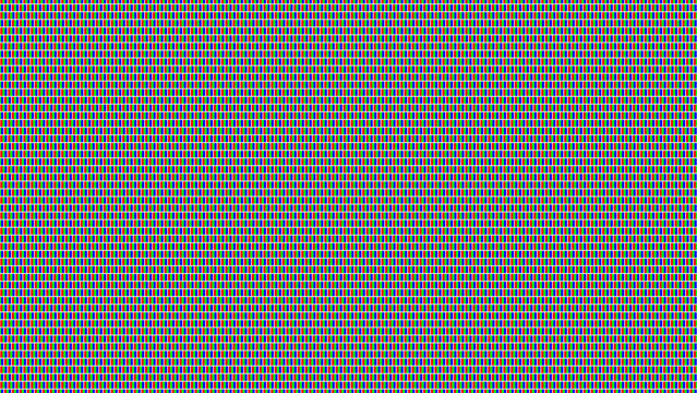 Abstract LCD Screen Macro Background with Geometric RGB Pixel Blocks and Uniform Dot Matrix Structure for Technology Visuals. Vector Illustration.
