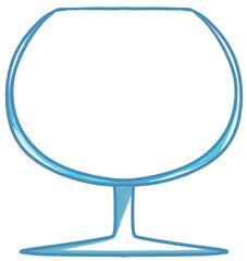 まるいポップなグラスのイラスト素材