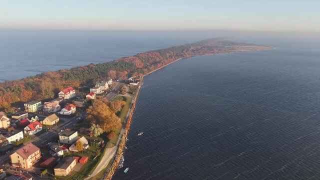 Hel Peninsula, Poland. 35-km-long sandbar peninsula in northern Poland.