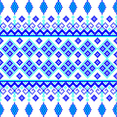 seamless geometric pattern
Seamless design, folk art pattern, white and blue diamond shapes with continuous zigzag lines on a white background. This pattern is suitable for fashion, home decor