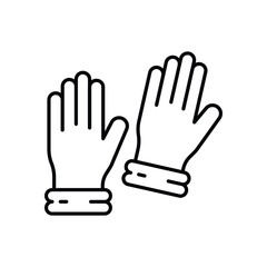Obraz premium Glove vector icon