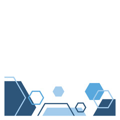 Modern Hexagon Footer