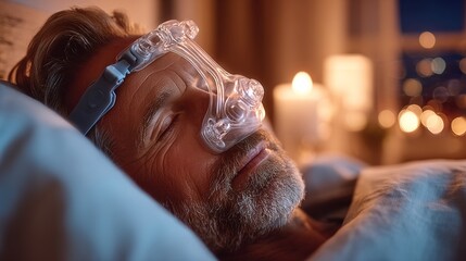 Obraz premium Medical concept illustration of snoring and sleep apnea, a serious sleep disorder characterized by breathing pauses, loud snoring, and disrupted sleep patterns. Visual representation of upper airway o