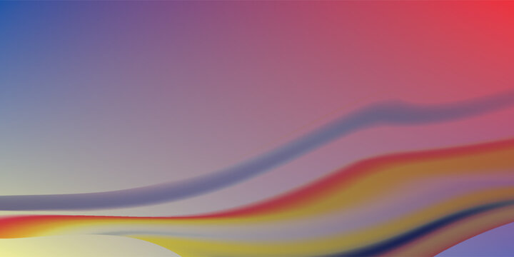 Elegant Abstract Wave Background in blue, red, yellow, and orange, Amazing Web Design Element or Digital Art Display. New esp vector