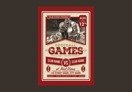 American Football Game Flyer