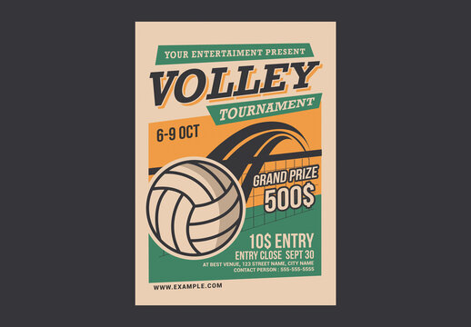 Volleyball Tournament Flyer