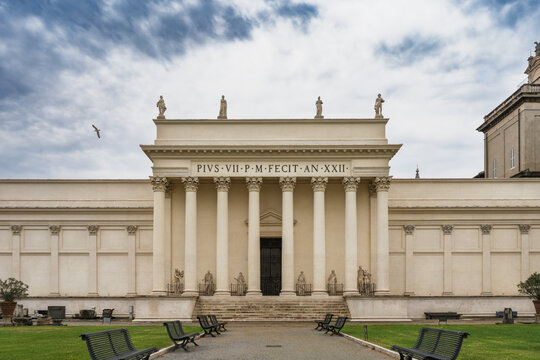 Braccio Nuovo Exterior from Cortile della Pigna, Vatican City