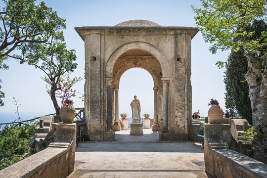 Statue of Ceres in Villa Cimbrone Gardens, Ravello, Italy