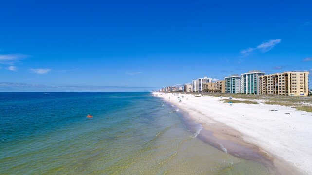 Aerial view of Perdido Key beach