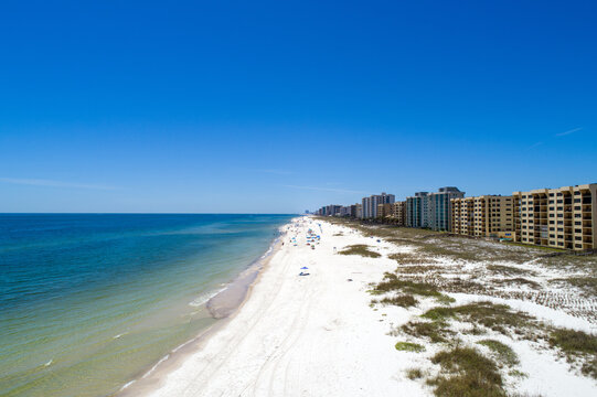Aerial view of Perdido Key beach
