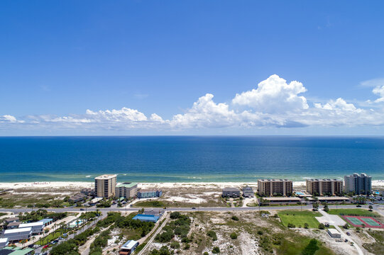 Aerial view of Perdido Key beach