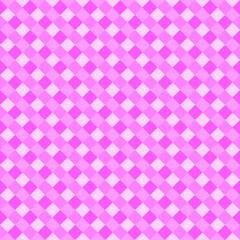 Vibrant Pink and White Diamond Lattice Seamless Pattern