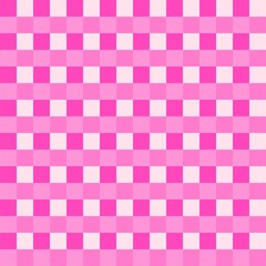 Playful Pink Checkerboard Seamless Background