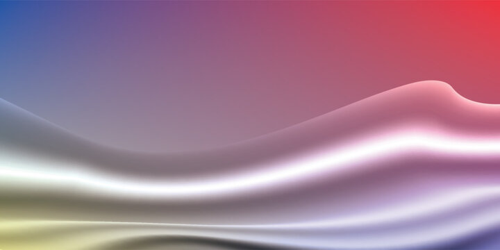 Elegant Abstract Wave Background in blue, red, yellow, and orange, Amazing Web Design Element or Digital Art Display. New esp vector