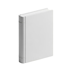 Blank white notebook isolated on transparent background
