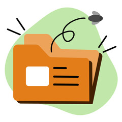 Empty Folder No Documents Found Illustration