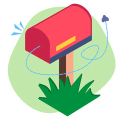Empty Mailbox No Email Inbox Illustration