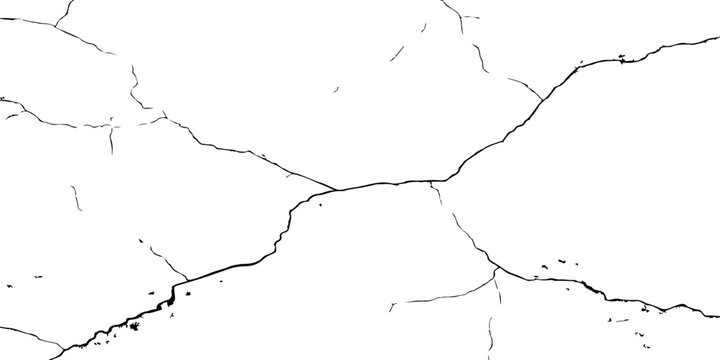Minimal Dry Soil Crack Pattern &ndash; Isolated Abstract Earth Texture Background for Graphic Design.