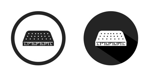 Bed logo. Bed icon vector design black color. Stock vector.