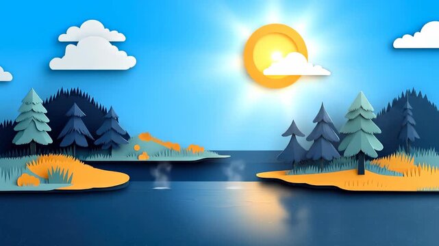 Natural rain cycle: evaporation stage, moisture ascent, condensation phase, droplet fall, cloud mass, water rotation, hydrosphere balance, weather pattern, atmospheric change, 