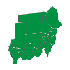Sudan country map
