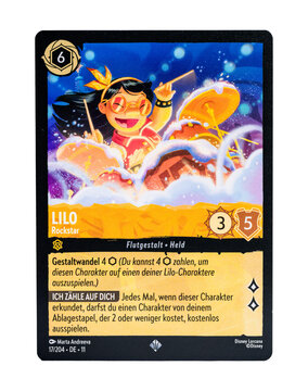 Dortmund - Deutschland 22. Februar 2026 - Lorcana Winterzauber Sammelkarte Lilo