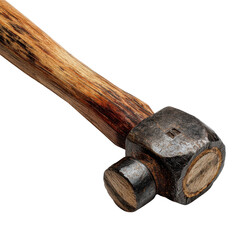 Carpenter hammer wooden handle transparent background