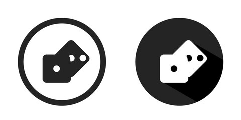 Fototapeta premium Dice logo. Dice icon vector design black color. Stock vector.