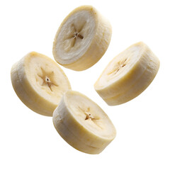 flying banana slices	