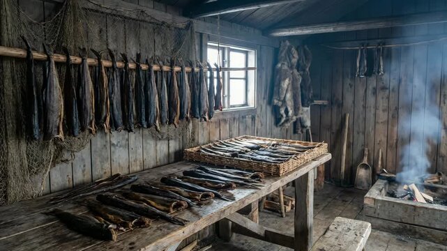 Traditional amassat fermented dried fish from Greenland recipe video