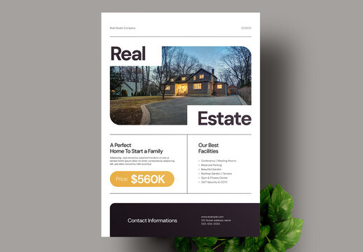 Simple Real Estate Flyer Layout