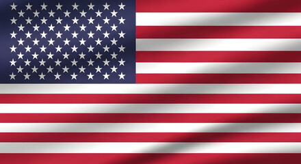 Obraz premium The flag of the united states of america with 50 white stars