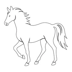 horse silhouette illustration