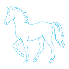 horse silhouette illustration
