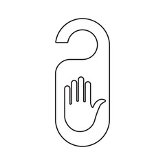 "Do Not Disturb" door hanging signs often used in hotels