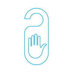 "Do Not Disturb" door hanging signs often used in hotels