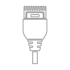 icon or representation of an Ethernet cable