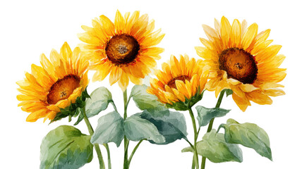 Obraz premium A bright yellow sunflower and bee bloom in a sunny summer garden field under a clear sky, showcasing the natural beauty of a floral blossom in nature