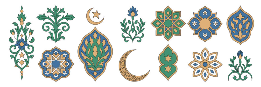 Islamic ornament and arabesque icons &ndash; Ideal for cultural branding.