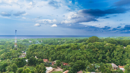 Tower Telecomunication stands tall, connecting cities to villages in remote parts of Indonesia © HeinrichDengi
