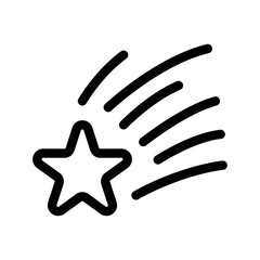 Shooting Star Icon Vector Symbol Design Illustration © yandirs