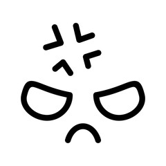 Obraz premium Angry Icon Vector Symbol Design Illustration