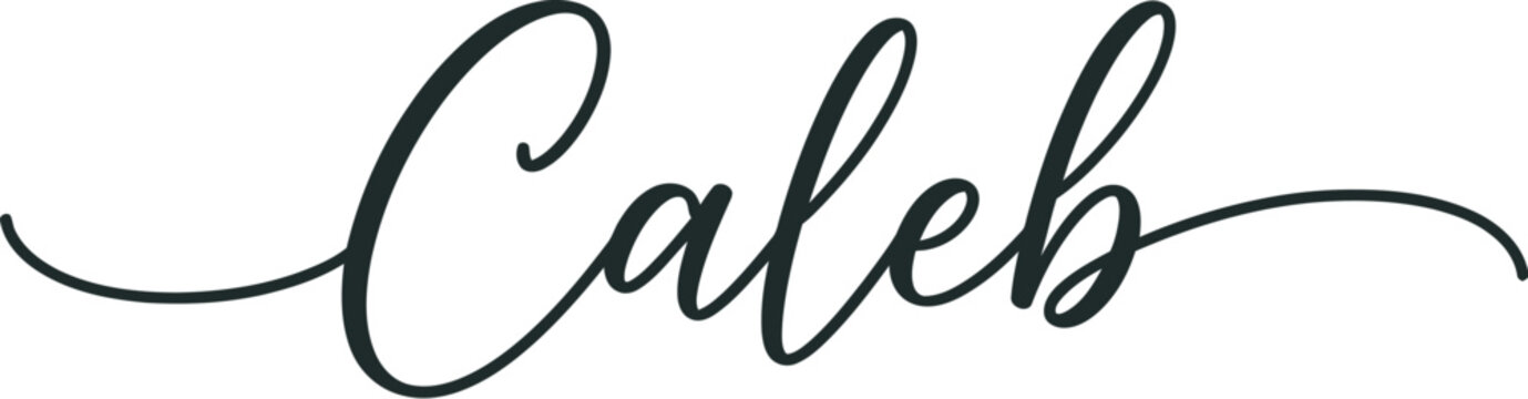 A beautiful handwritten name in black ink on a white background