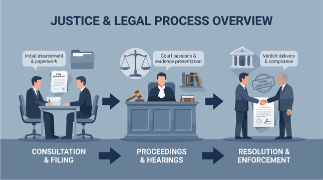 Justice and Legal Process Overview Flowchart.
