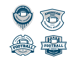 american football badge and logo