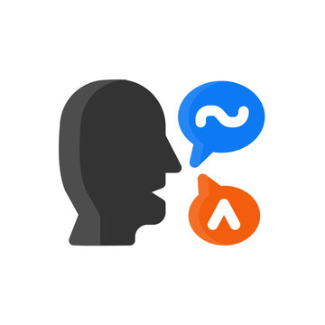 accent people flat icon illustration