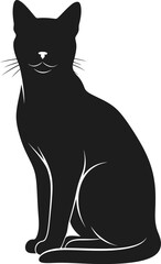 Black cat vector silhouette © artisyancanvas